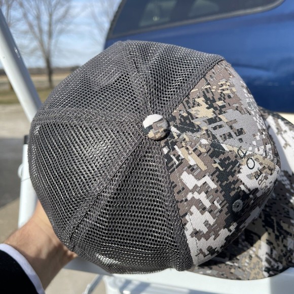 Sitka Digital Camouflage Hat Baseball Cap Adjustable Snapback Camo Mesh Gore - Picture 7 of 10